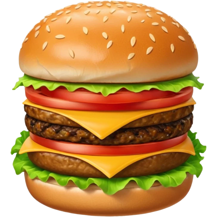 talking burger emoji