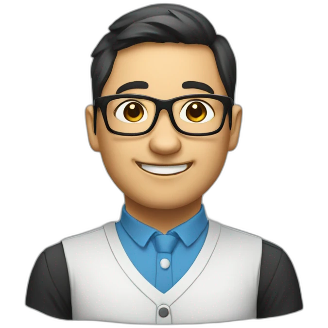 nerdy panda tech teacher emoji
