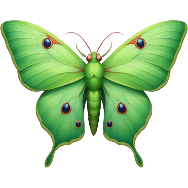 Luna moth emoji