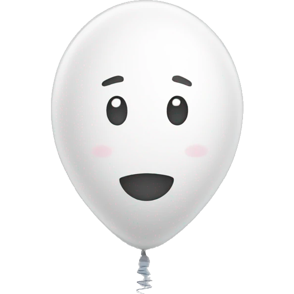  white static balloon  emoji