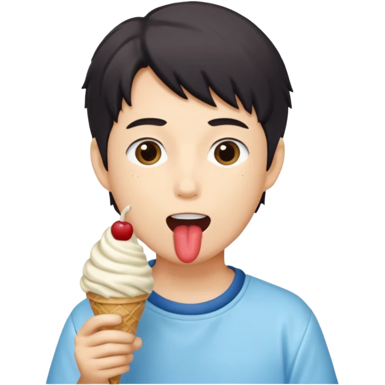 Годжо Сатору ест мороженое  emoji