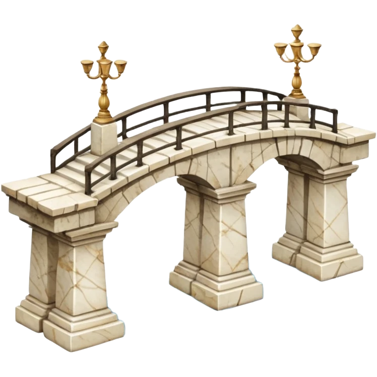 a marble greek statue of a bridge emoji