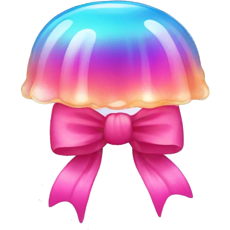 Bright jelly bow emoji