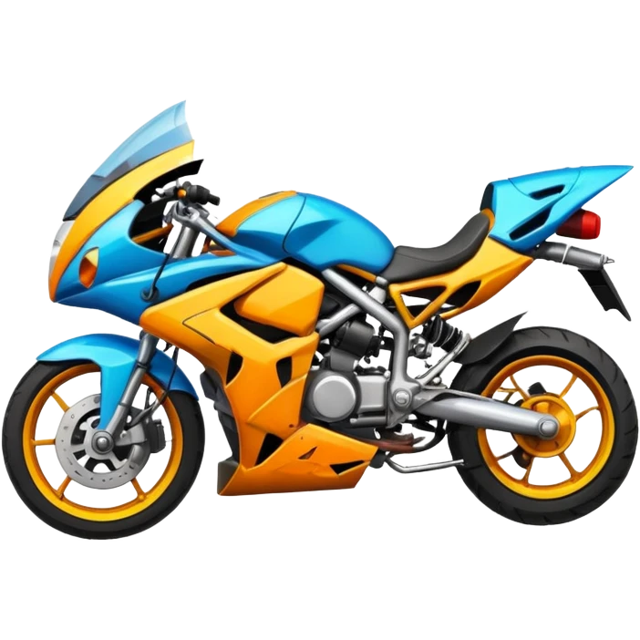 crashed sports motorcycle emoji