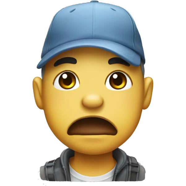 Making a duck face emoji