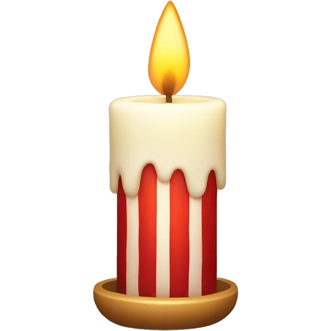 Christmas  candle emoji