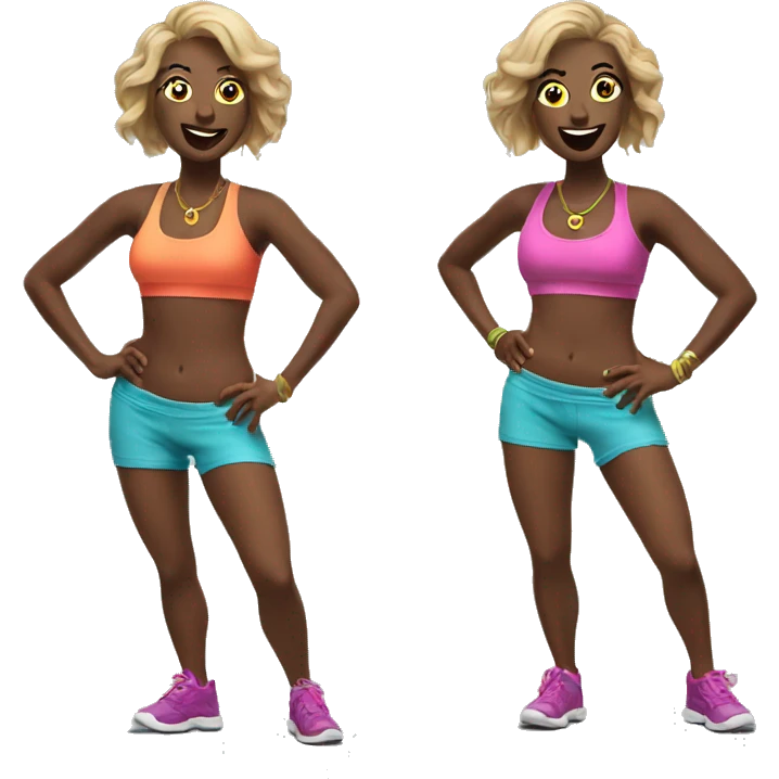 hot zumba dancing emoji