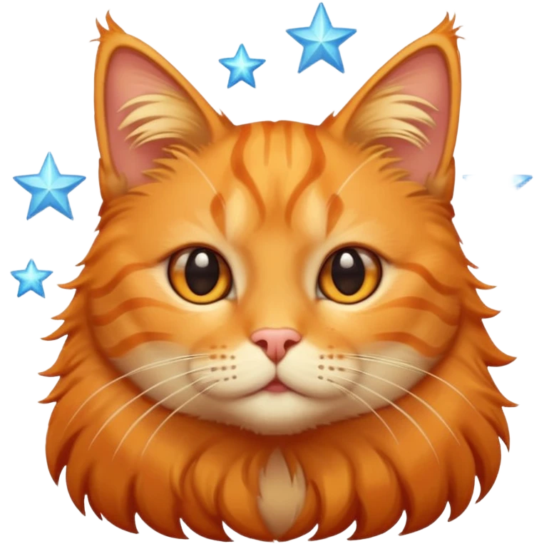 Gato con estrellas emoji