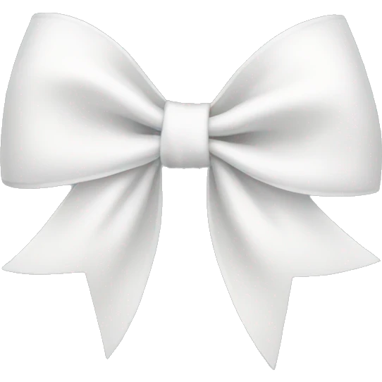 white bow  emoji