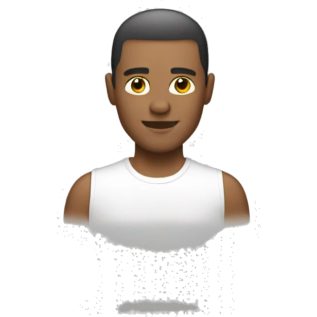clean shaved, cool haircut guy  emoji