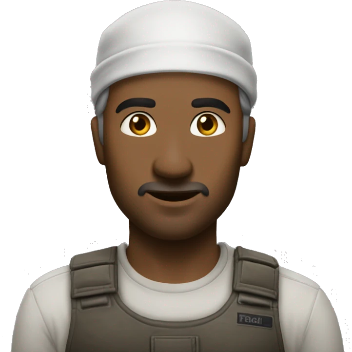 Собака овчарка коричнево-чёрно-белая emoji