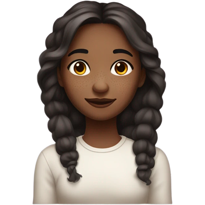 the hyperpigmentation girl emoji