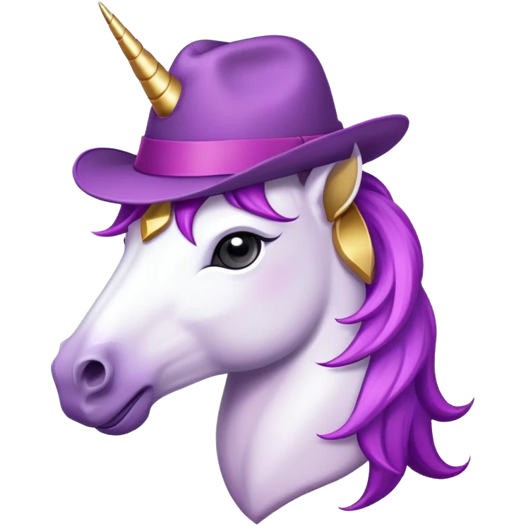 Gangster unicorn emoji