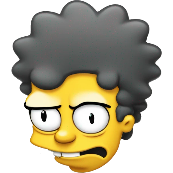 BART SIMPSON MAKING A SMIRKING FACE emoji
