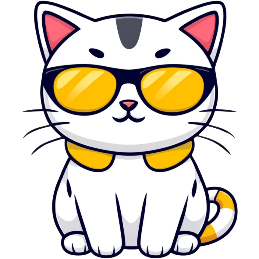 cat wearing sunglasses emoji