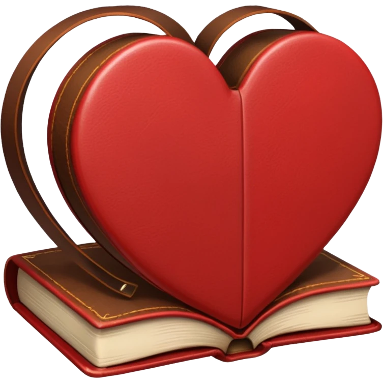 heart-shaped book emoji