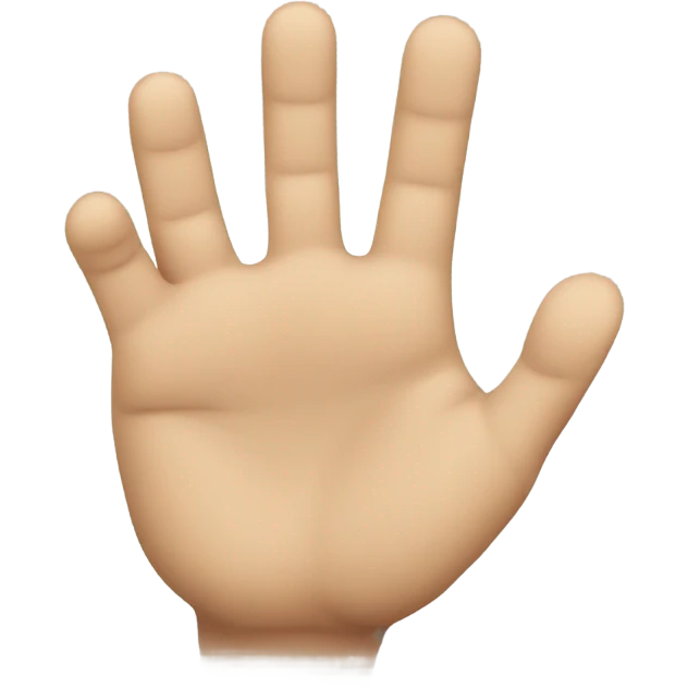Hand with two fingers up facing down emoji