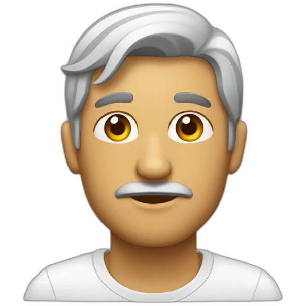 HOMBRE QUE SU CARA REFLEJE PREGUNTAS emoji
