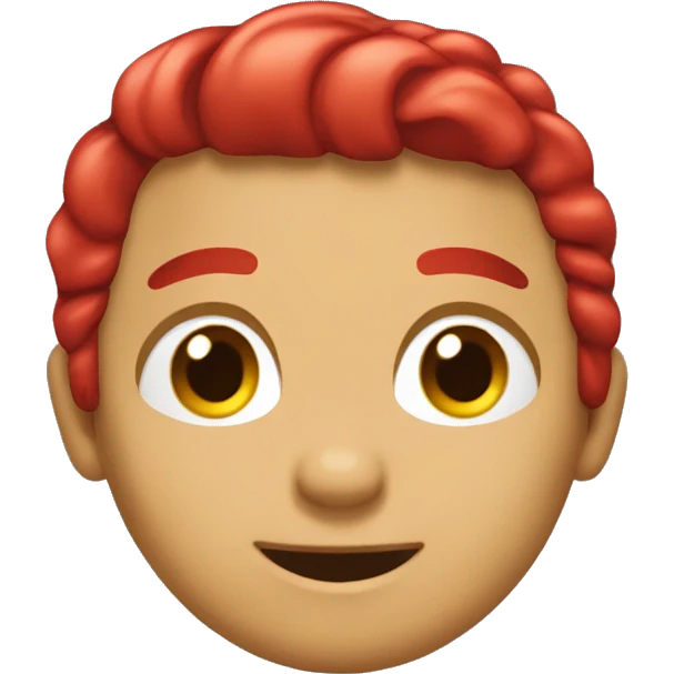 Muñeco good boy con cabello rojo emoji