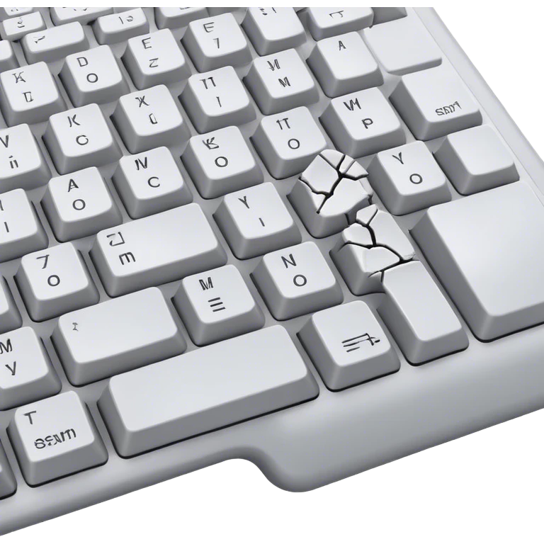 Broken keyboard emoji