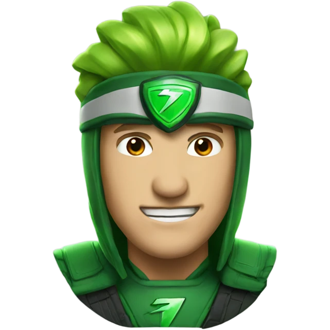 Green thunder emoji