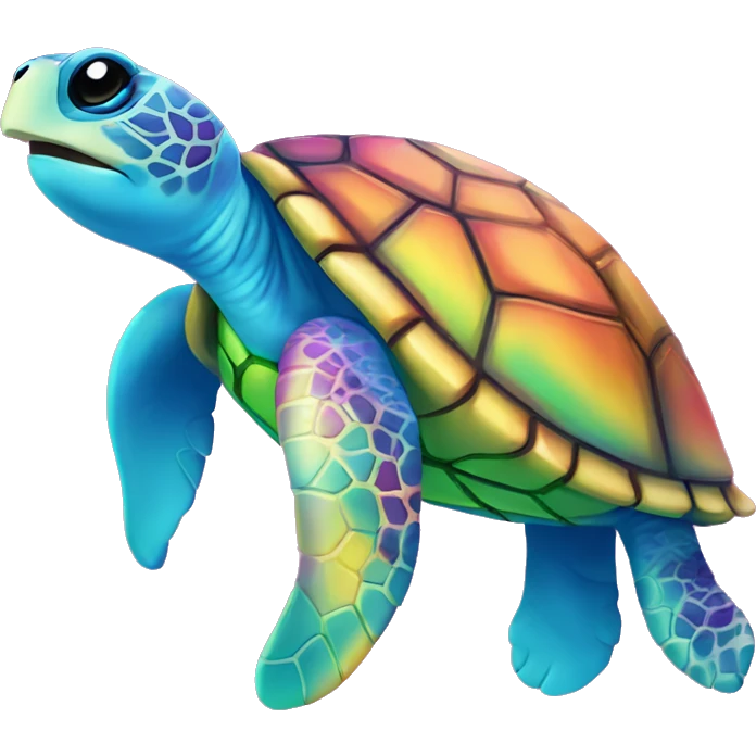 Lisa frank sea turtle  emoji