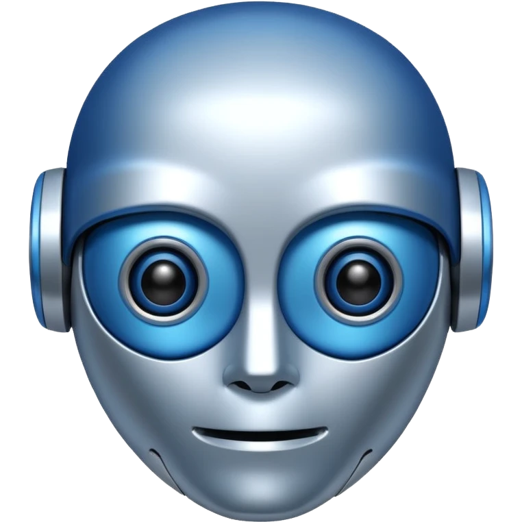 friendly robot face representing AI emoji