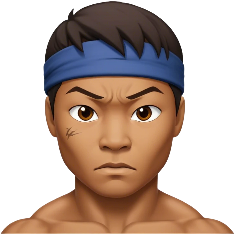 ​Cinematic Realistic Portrait of Tony Jaa, a close-up depiction capturing his intense, determined expression and finely detailed features, rendered with dramatic natural lighting that emphasizes his rugged athleticism and unmistakable martial arts presence, emoji