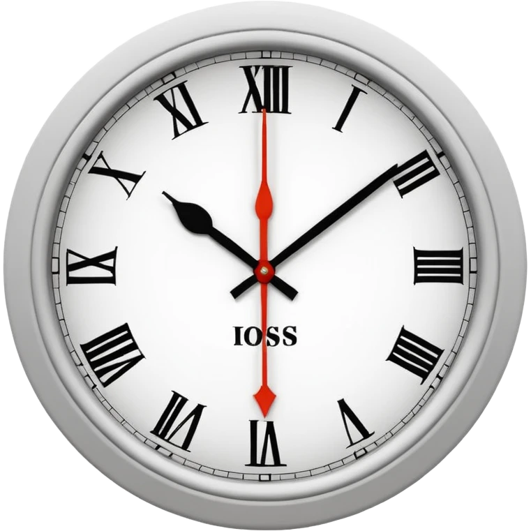 make Clock without numbers  emoji