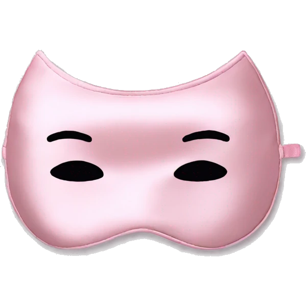 Light Pink Satin Sleep Mask emoji