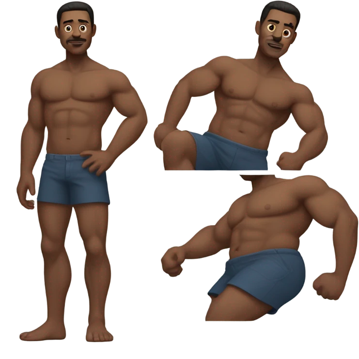 Fat guy emoji