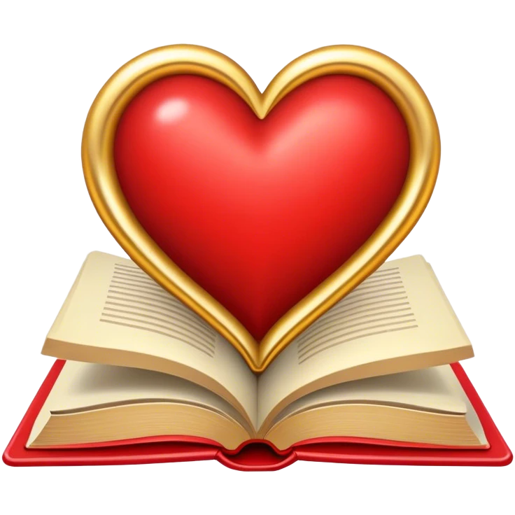 Book with a heart emoji