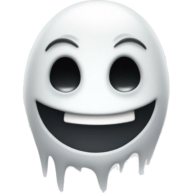 winking ghost emoji