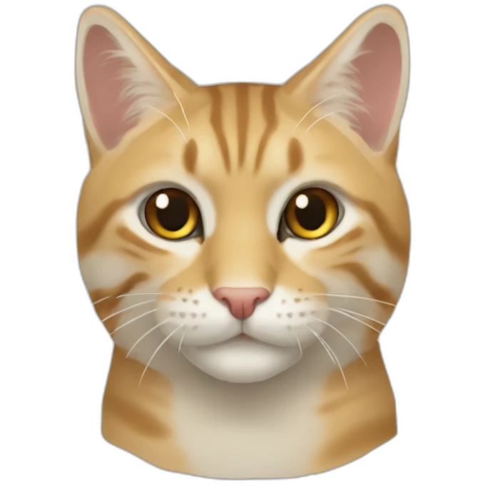 Кот с человеческими усами emoji