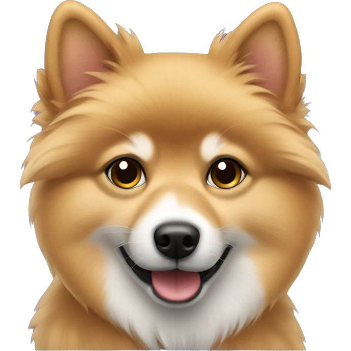 Spitz with sable coat emoji