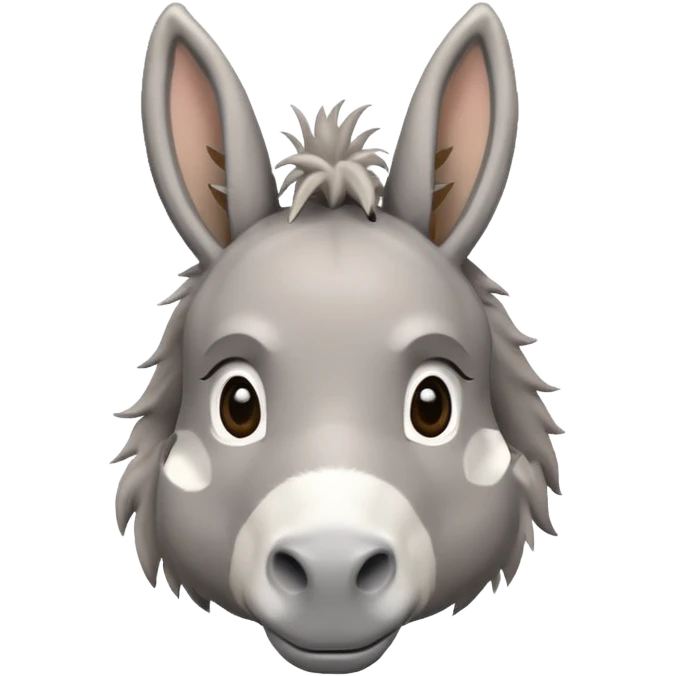 Cute donkey looking sideways emoji