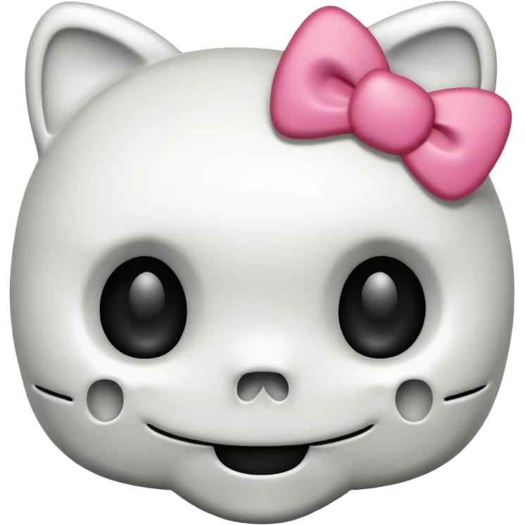 Hello kitty skull emoji