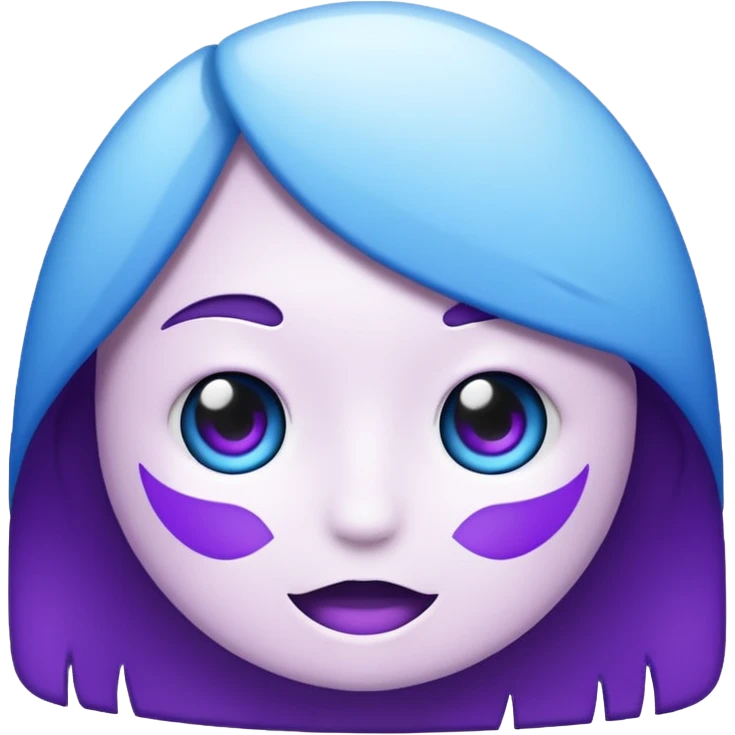 🤍+💙+💜 emoji