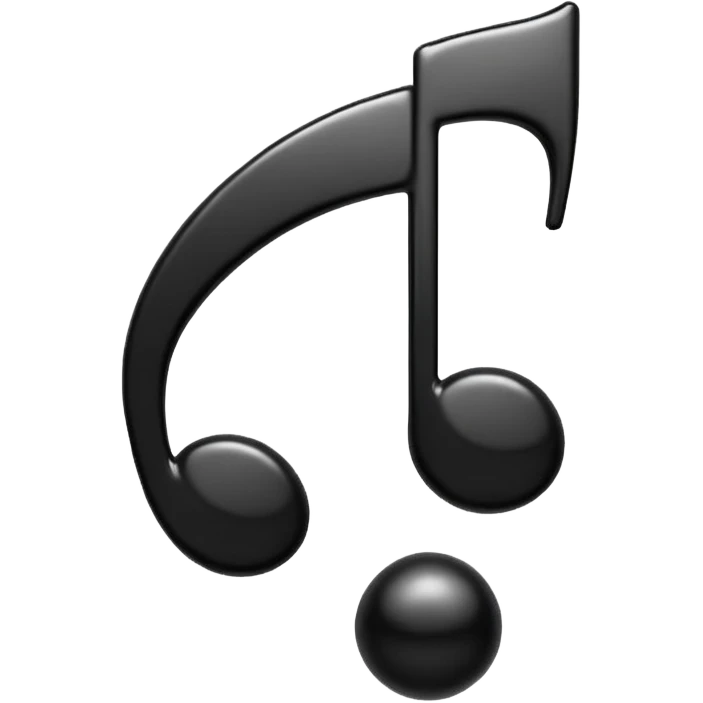 Animated music note bobbing up and down emoji