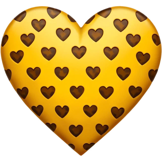 Heart with cheetah spots emoji