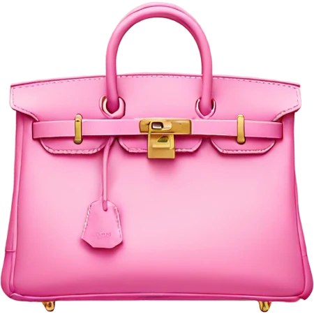 Birkin bag pink emoji