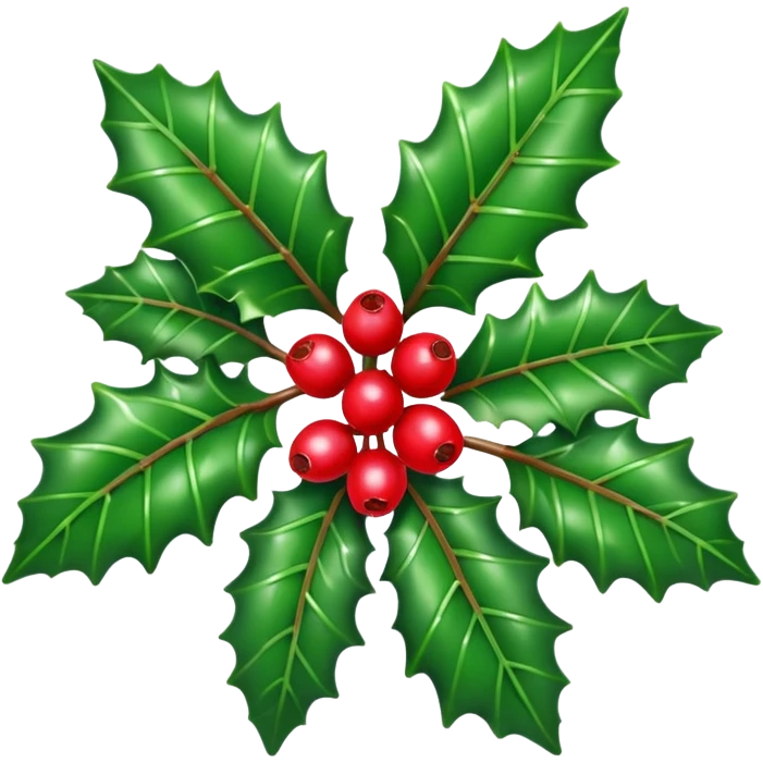 christmas holly emoji