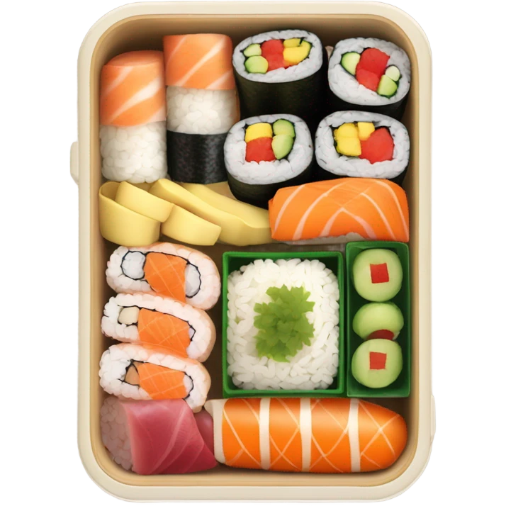 realistic bento box emoji