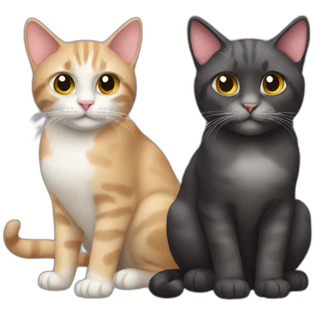 two cats emoji