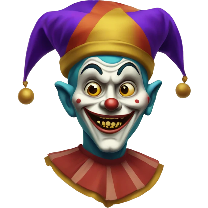 vintage scary jester  emoji