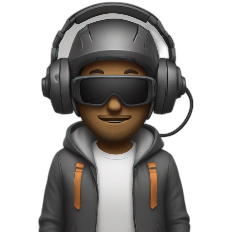 Talmo avec un casque gamer emoji