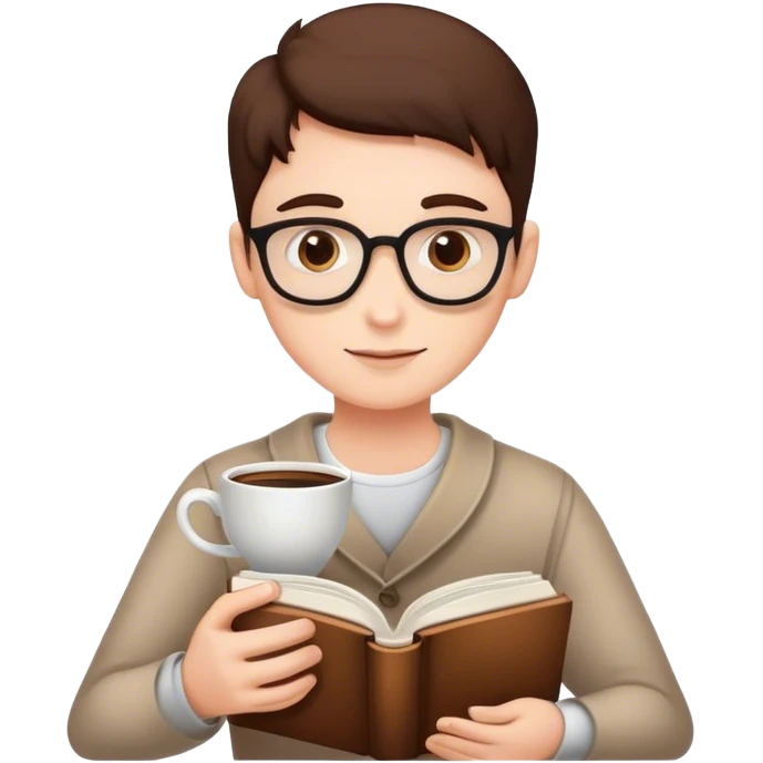 Coffee and a Book emoji