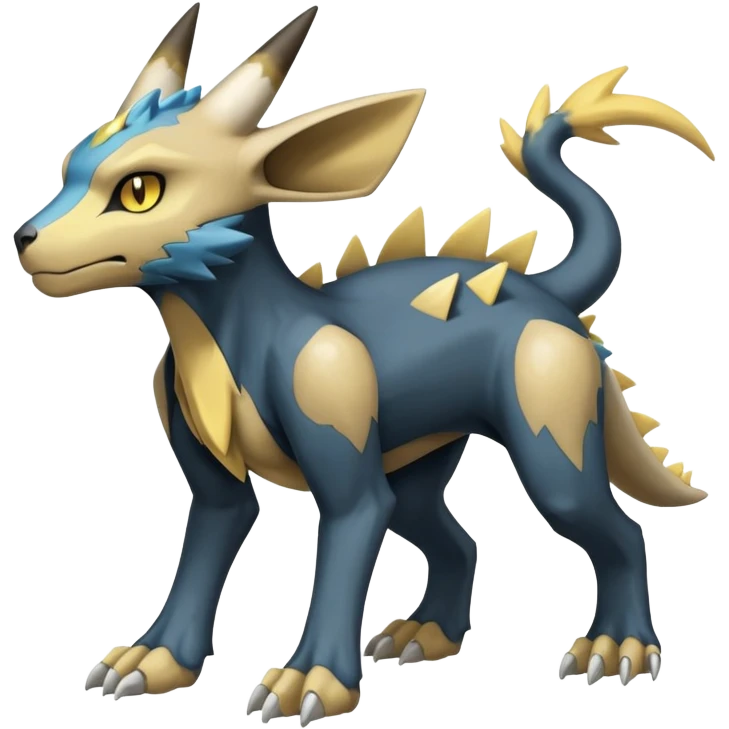 Manectric-Luxray-Cubone-Trico-Draco-Fakémon-hybrid-creature (full body), 4 legs emoji