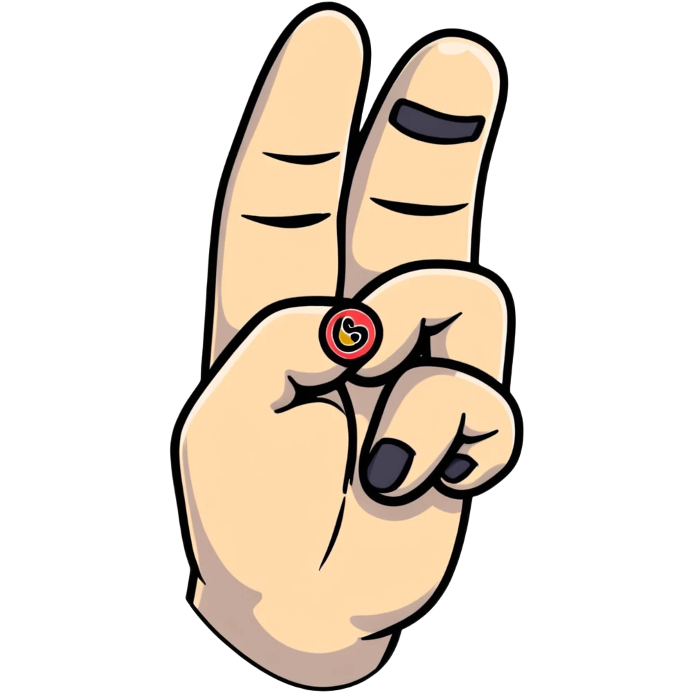 korean finger heart gesture emoji