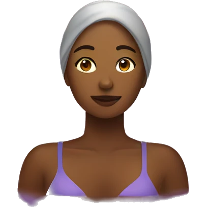 Woman swimming sunset emoji